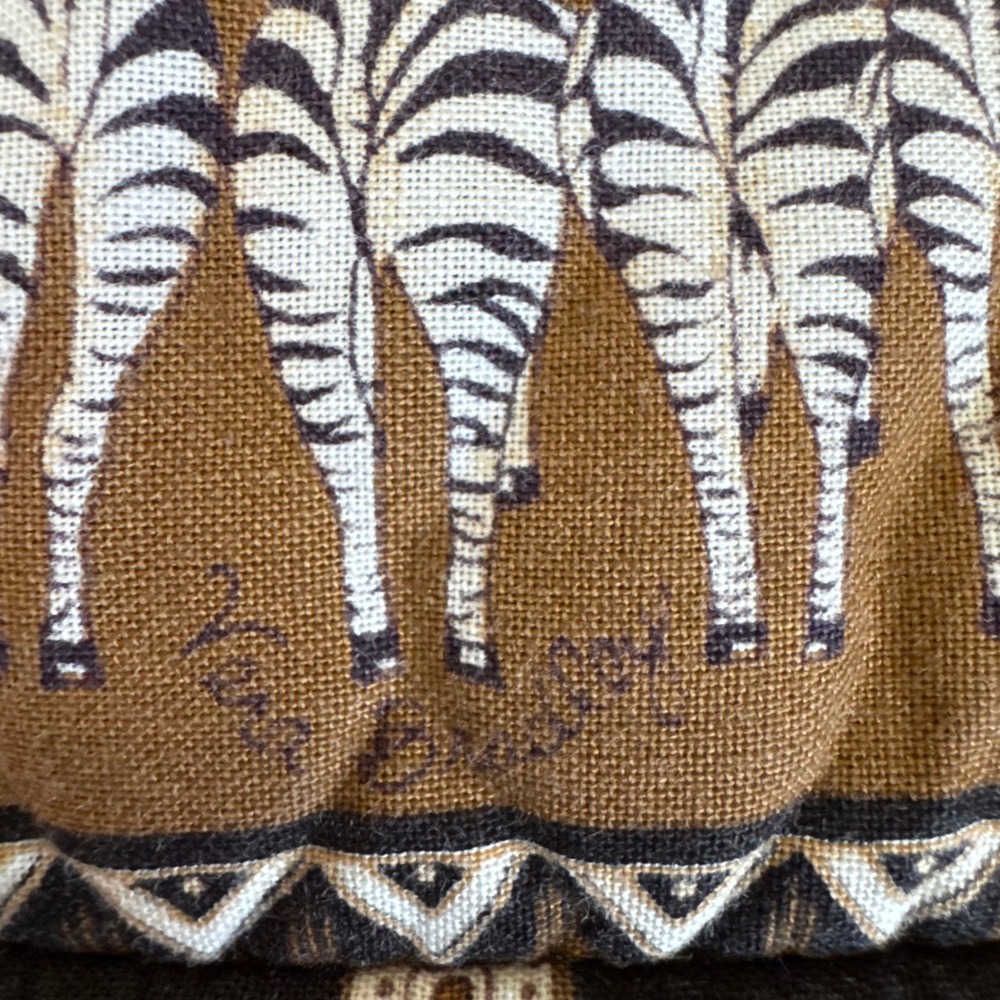 Vera Bradley Safari Sunset Quilted Cotton Zebra Print Tote Shoulder Bag Black - Picture 6 of 6